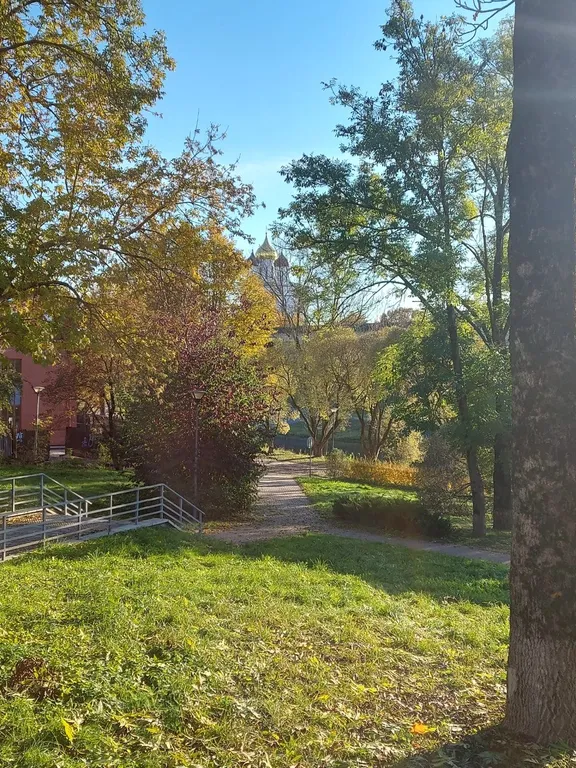 Французский балкон с видом на Псковский Кремль