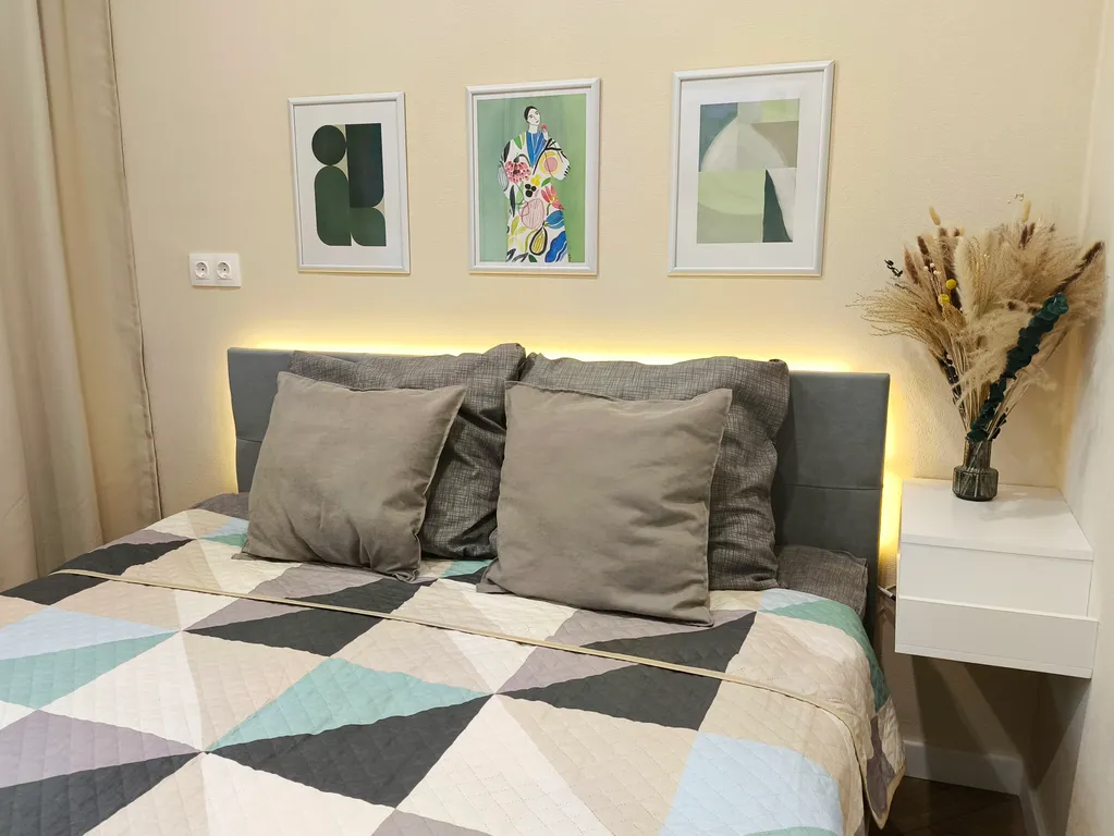 Квартира Квартира Уютная дизайнерская студия с кондиционером — Шушары