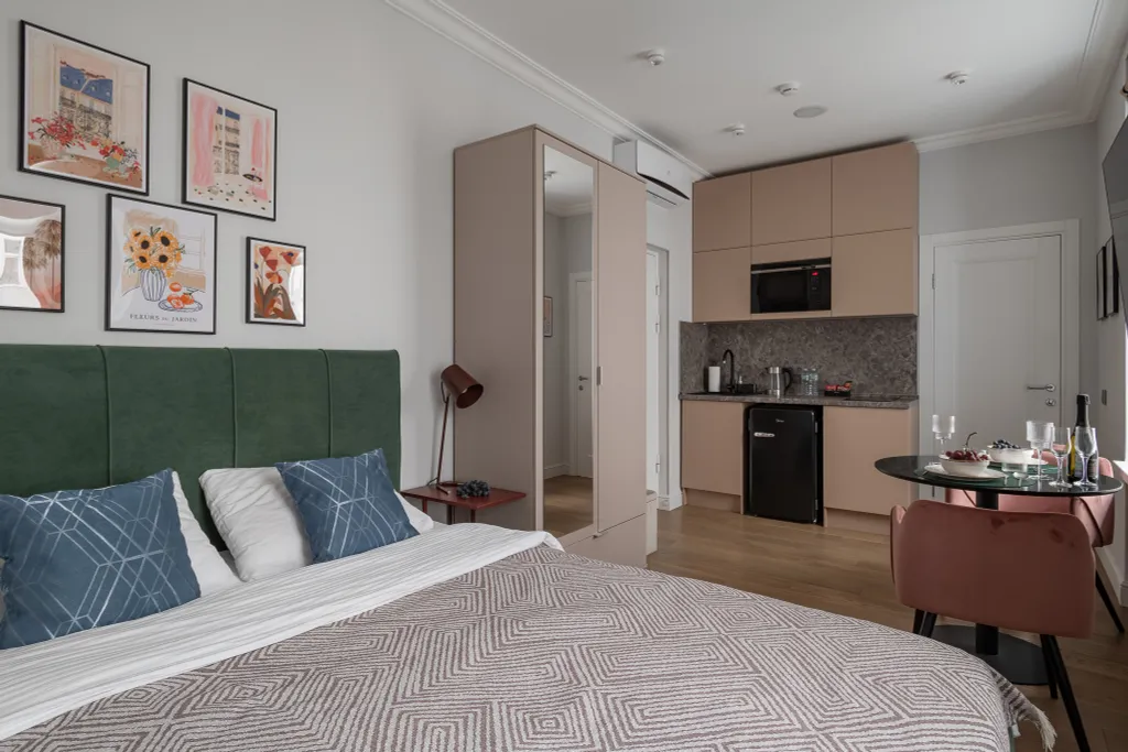 Квартира Квартира Green studio near Mayakovskaya metro station — Москва