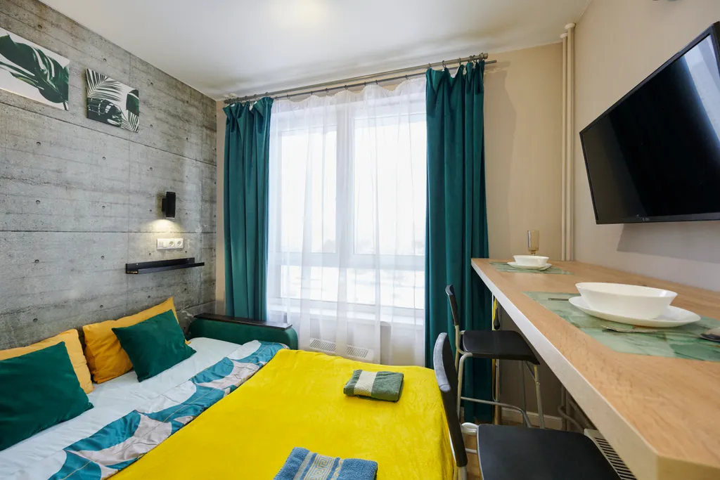 Квартира Квартира Стильная студия у метро — Москва