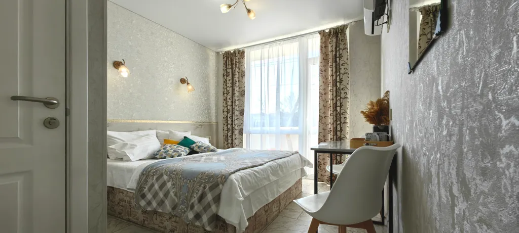 Уютный апарт с балконом, отопление, беседка, парковка