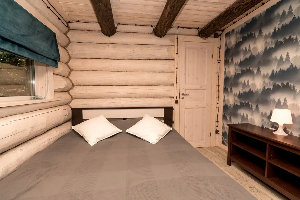 Karelia Log House “Дом с камином”  с панорамным видом на лес