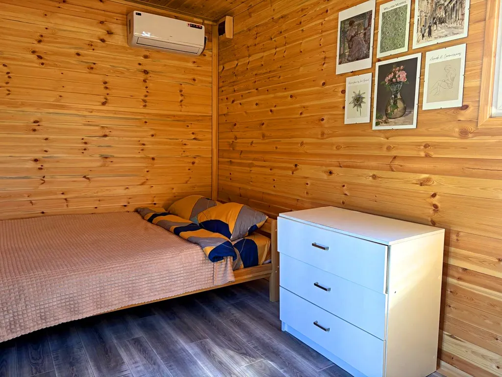 Коттедж Комфортабельный эко-домик Лаванда в горах у моря — Прасковеевка