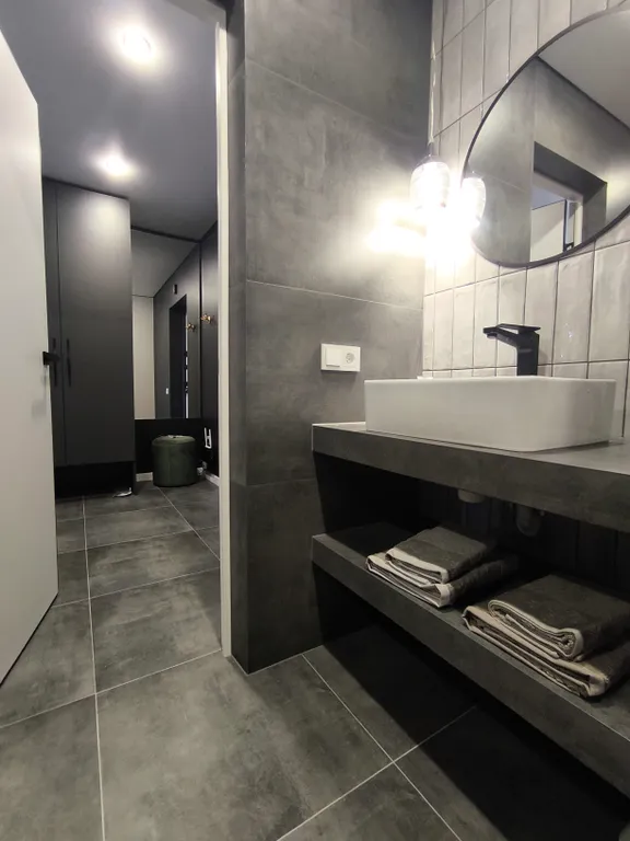 Apartments in a new building with designer renovations