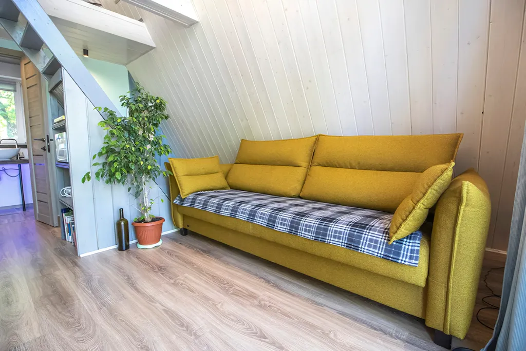 Уютный домик  A-fraim в лесной зоне со всеми удобствами в черте города