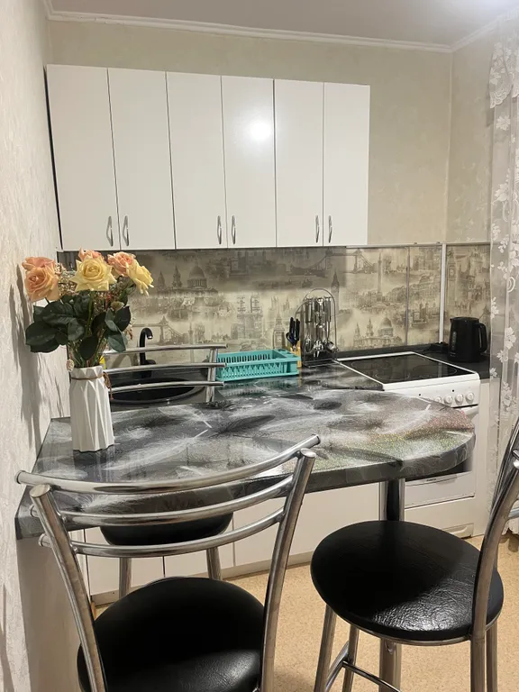 Однокомнатная квартира с видом на город