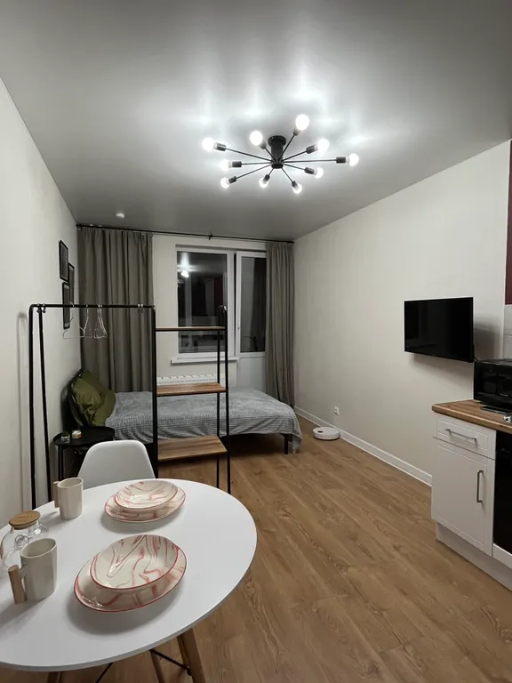 Уютная дизайнерская студия рядом с фонтанами