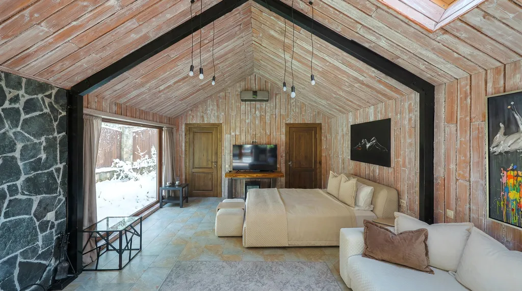 Домик 19 (barnhouse с камином и террасой) 75 м2