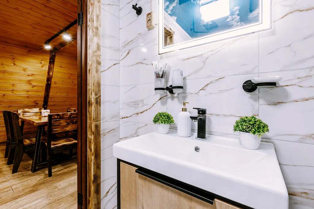 Просторный коттедж в лесу