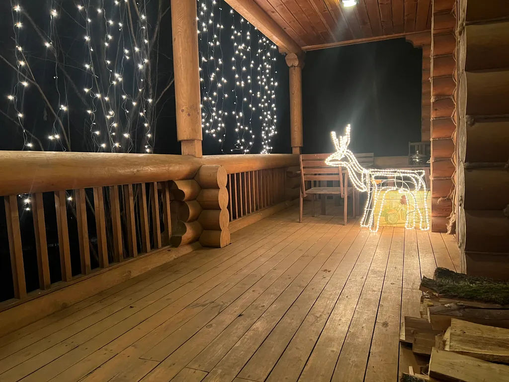 Коттедж на Новый год у воды