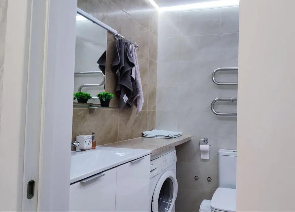 Квартира-студия в 30 кв.м. с 2  кроватями