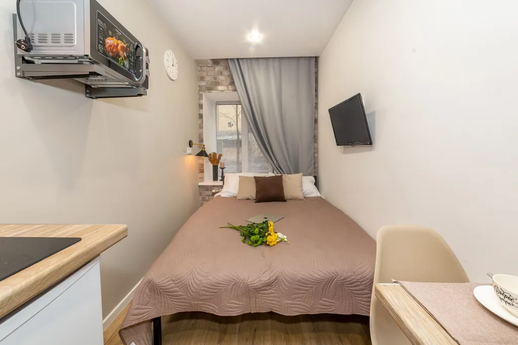 Квартира- студия 15м2, 1 кровать