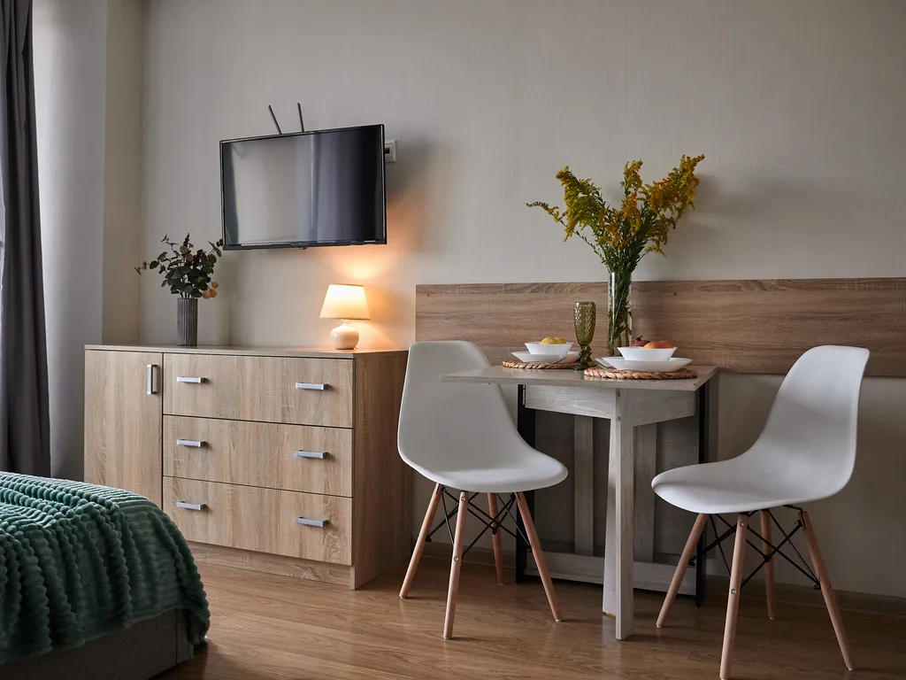 Студия с потрясающим видом на море и горы