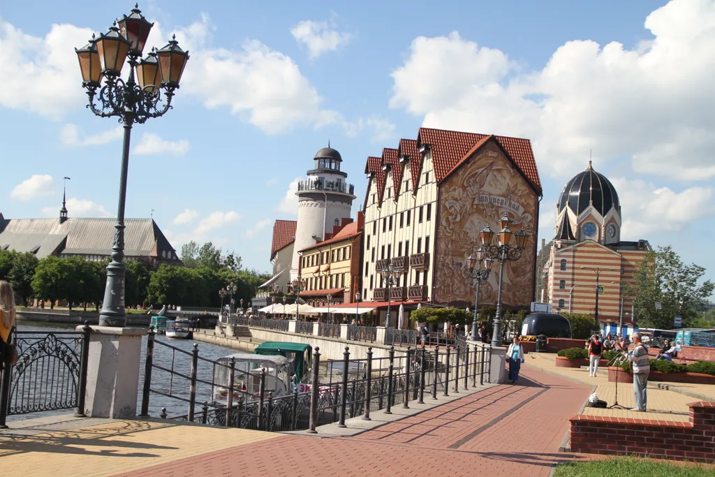 Квартира Апартаменты прекрасный вид на остров с общего балкона — Калининград