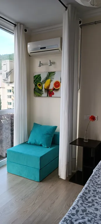 Панорамная студия с видом на горы в самом центре Небуга