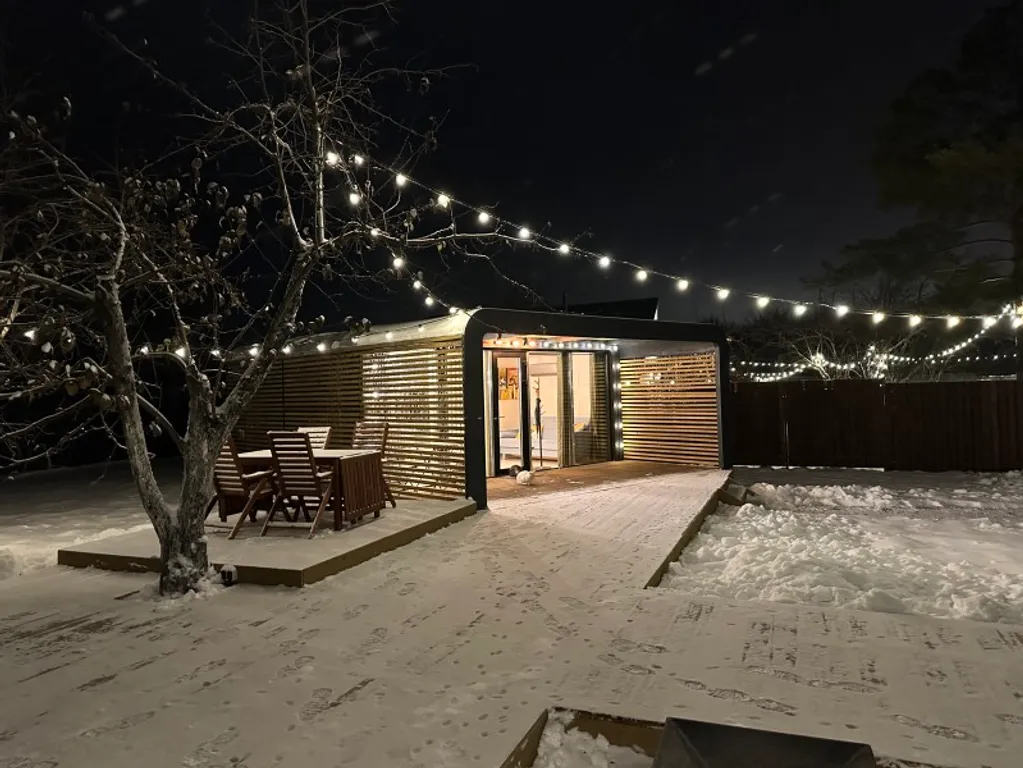 Дом у Яблони с джакузи в А-Шалаш Нижние Дойки