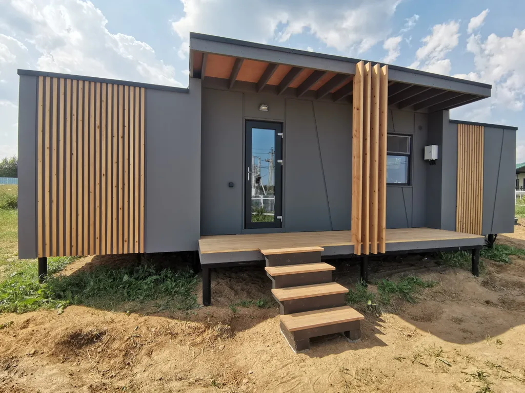 Новый современный стильный дом у озера Суходолье