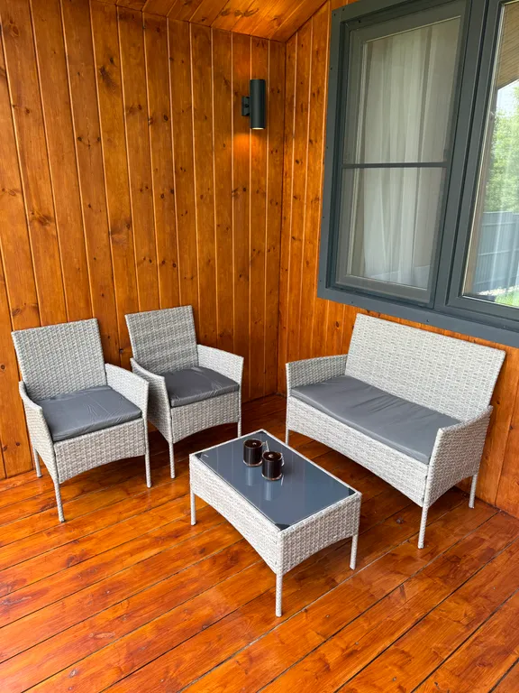 Одноэтажный двухкомнатный дом БарнХаус в черте города