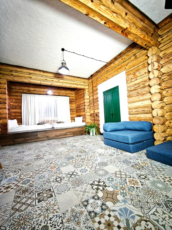 Лесной дом с тёплым бассейном, джакузи, сауной и сибирским чаном