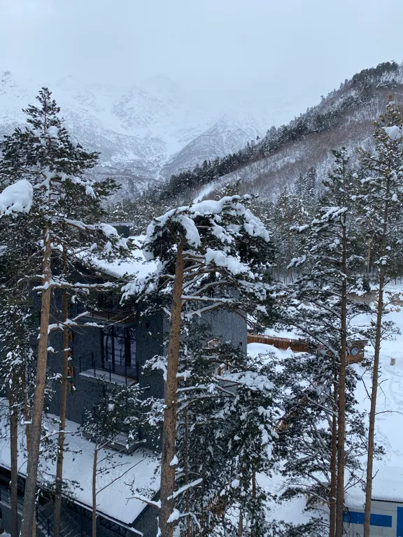 Современная квартира с видом на горы