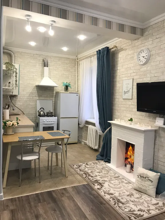 Уютная квартира-студия с видом на парк