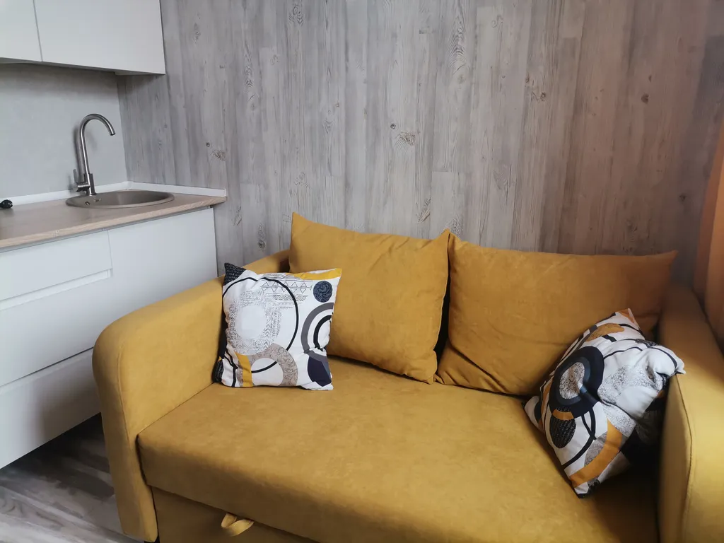 Светлая и стильная студия с удобным расположением