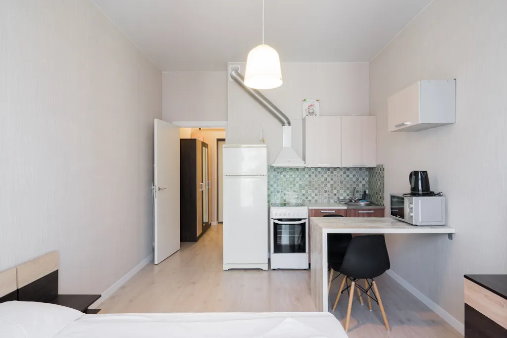 Квартира Квартира Студия в апарт-комплексе "Салют" на Звездной — Санкт-Петербург