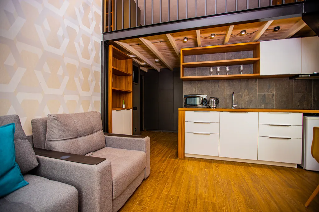 Квартира Апартаменты двухуровневые с кухней до 5 гостей — Сириус