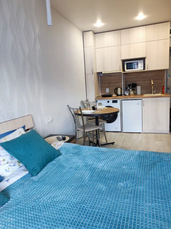 Студия со свежим ремонтом