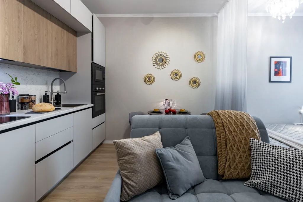 Квартира Квартира Современная студия рядом с Экспофорумом, Пушкиным, Павловском, аэропортом — Шушары