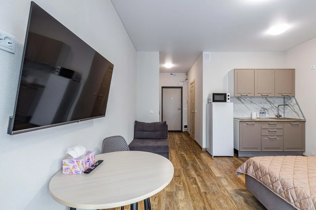 Студия с террасой и лаунж-зоной в центре