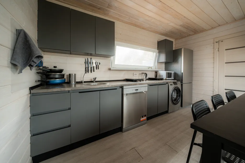 Скандинавский дом с баней