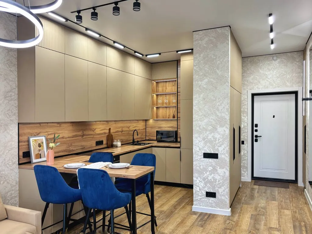 Дизайнерская евродвушка в центре города в топовом ЖК Лесопарковый