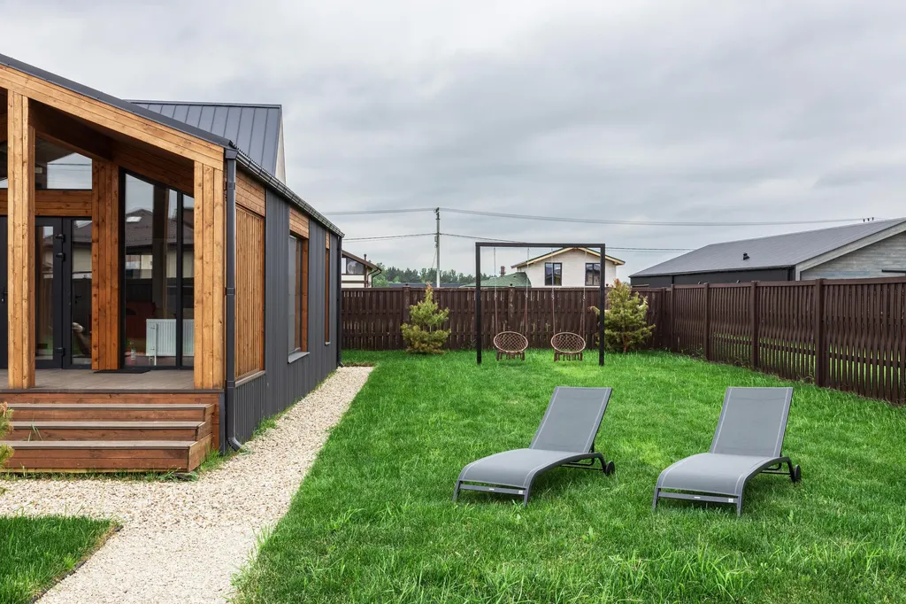 Коттедж Панорамный дом среди зимнего леса рядом с озером — Семеновское