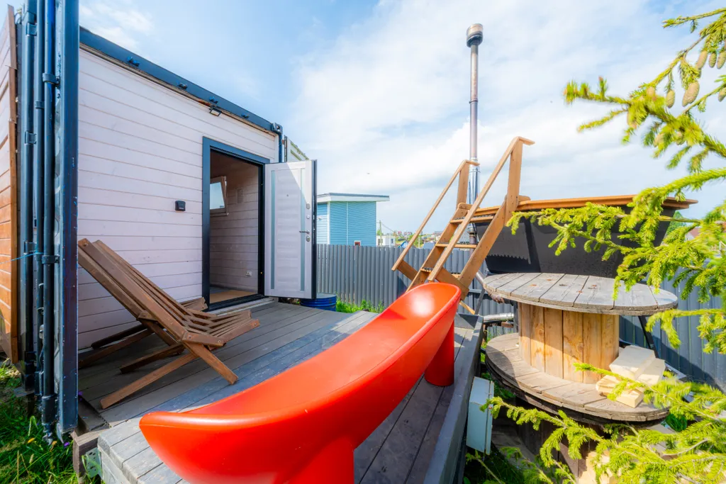 Скандинавский дом с баней