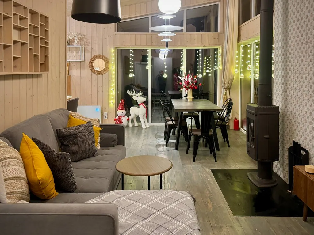 Новый домик с баней и камином