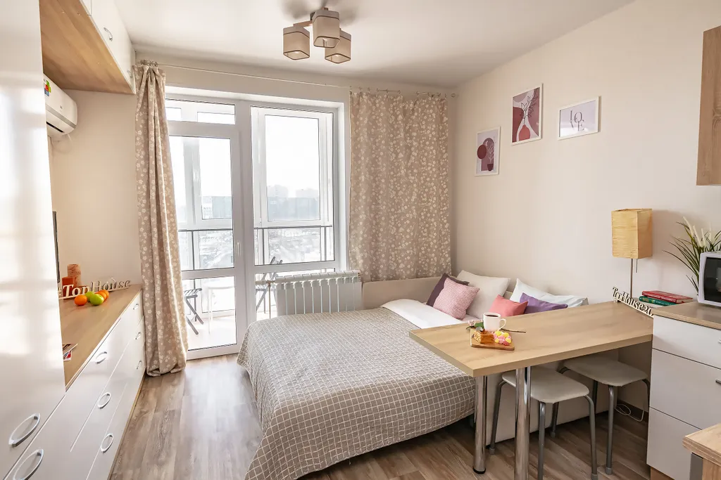 Светлая и уютная квартира в новом доме рядом с Калина молл