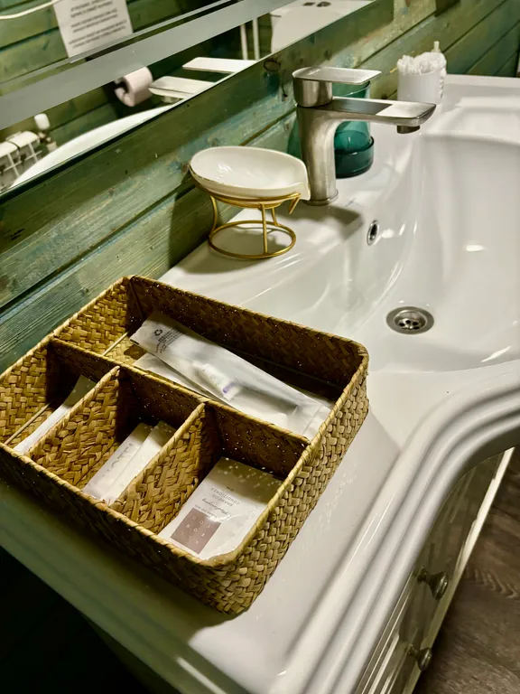 Скандинавский дом Мандарин Делюкс с баней и купелью фурако