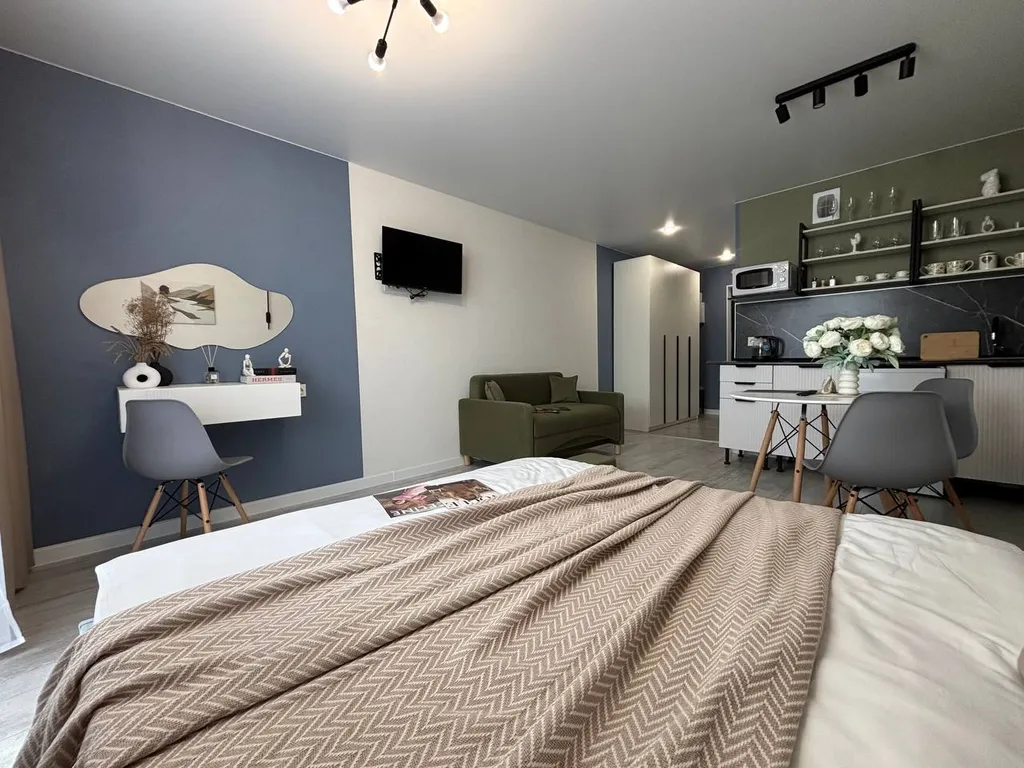 Квартира Квартира Эксклюзивная студия «Облако» рядом с самарскими термами — Самара