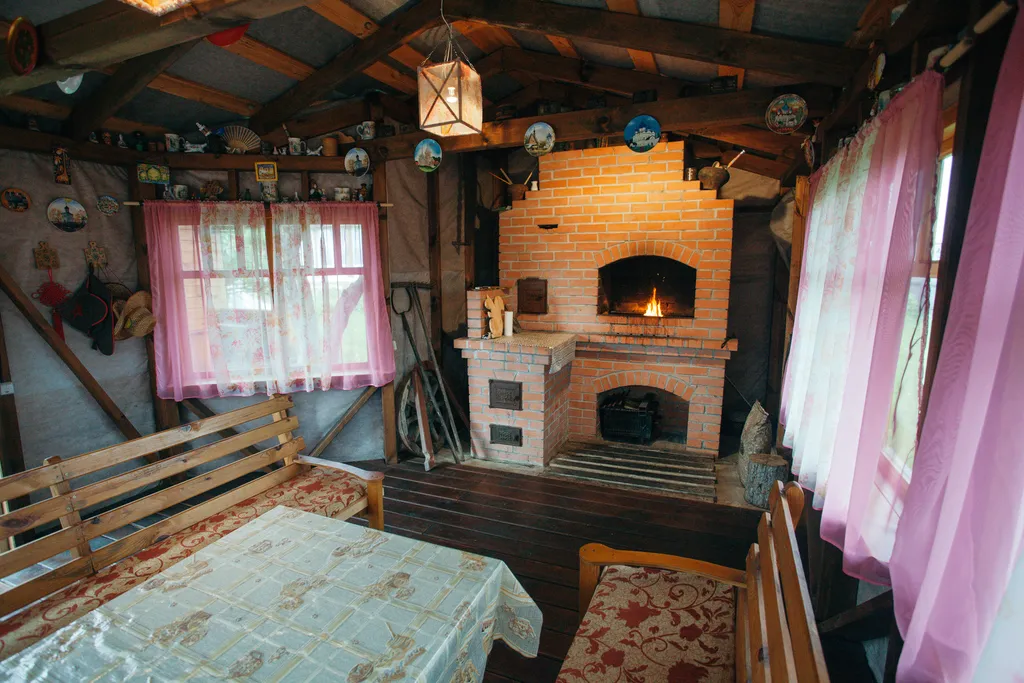 Домик с баней и фурако и барбекю на территории в 10 минутах от центра