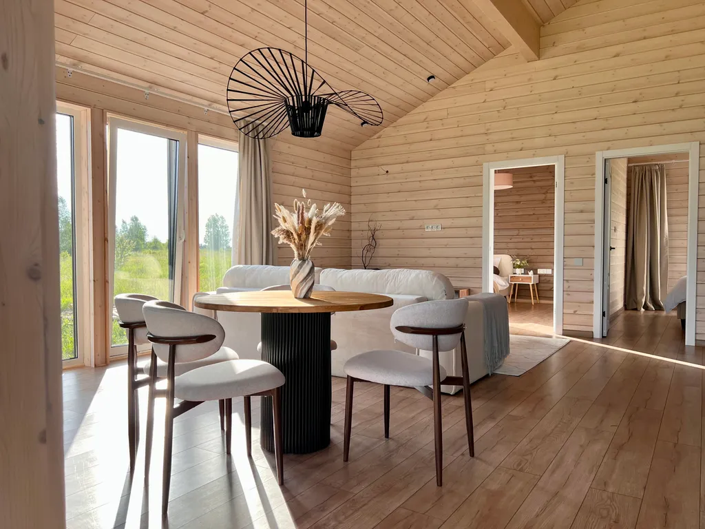 Побег из города, дом с сауной и камином