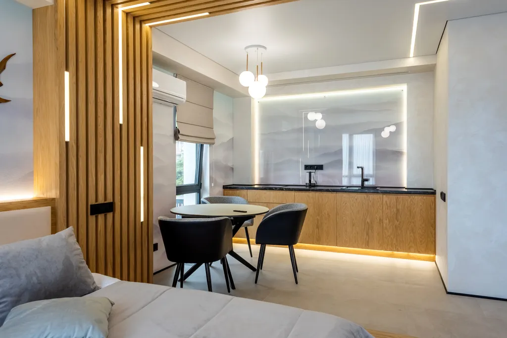 Большая романтическая студия с джакузи и видом на море в ЖК Моравия