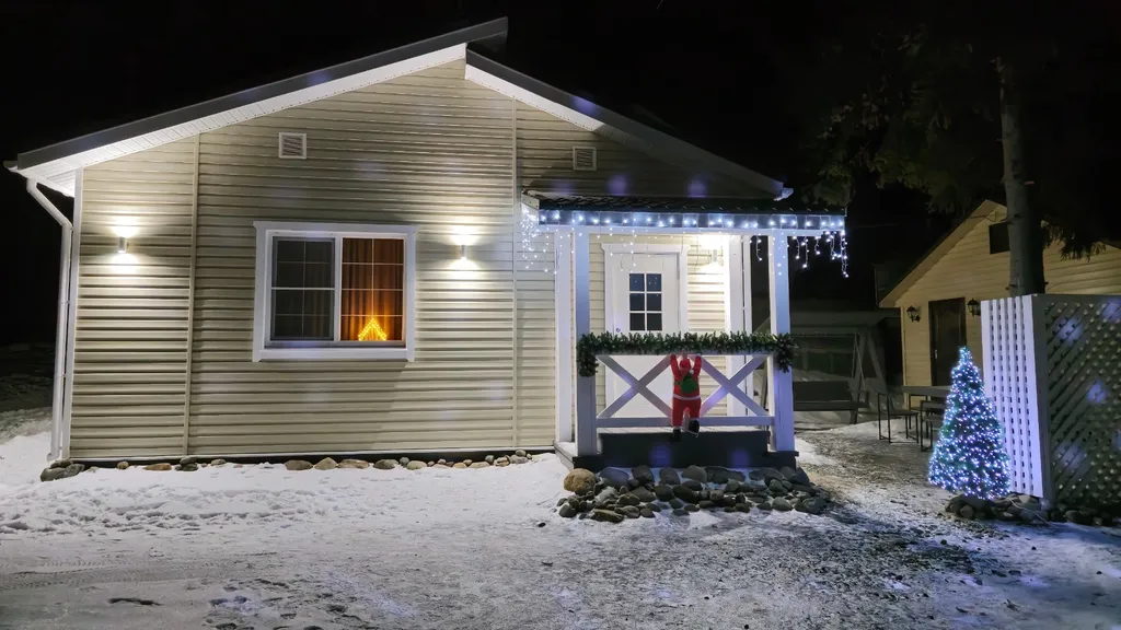 Дом с русской жаркой баней в Карелии