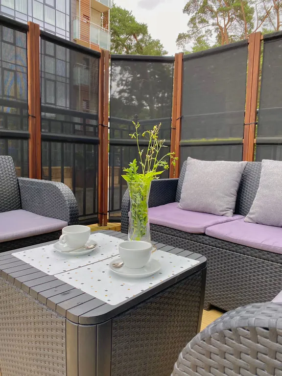 Светлые апарты с собственной террасой у самого моря