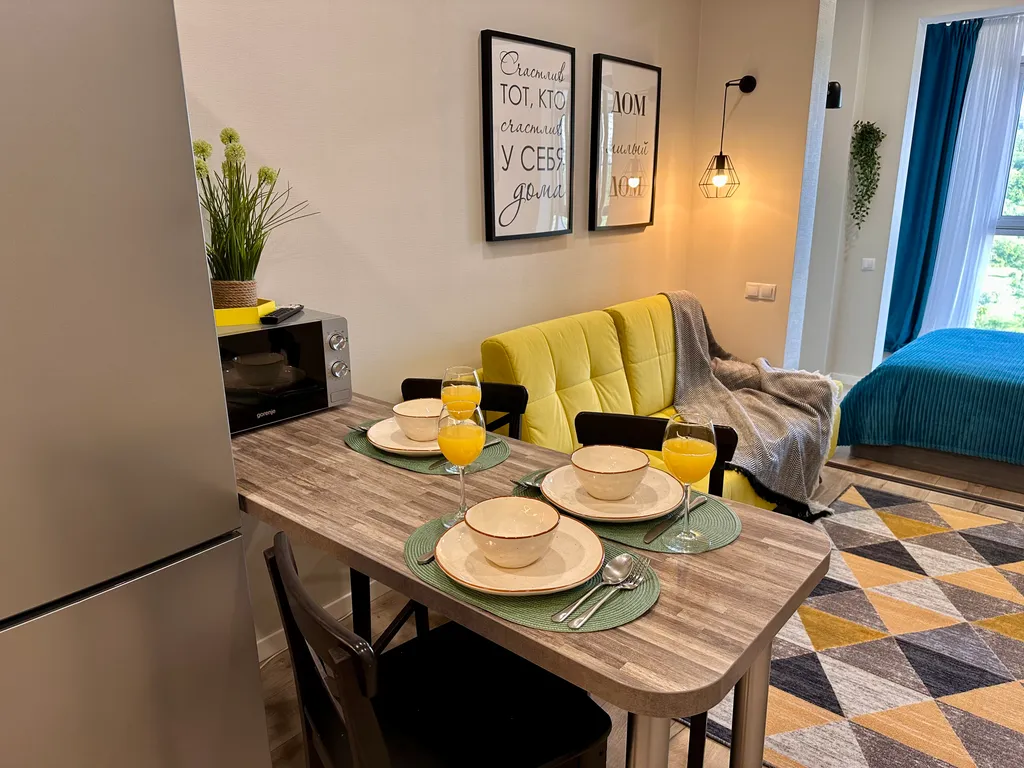 Уютная квартира с видом на море и горную реку в ЖК Солнечный Дагомыс