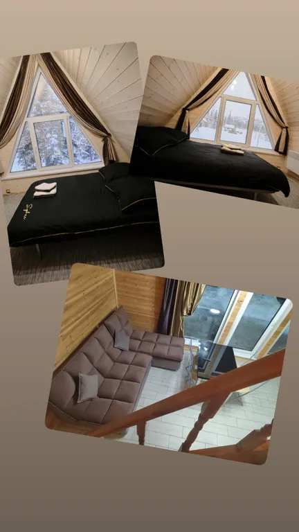 Коттедж Шерегеш, современный, уютный дом А-frаmе с панорамными окнами — Шерегеш