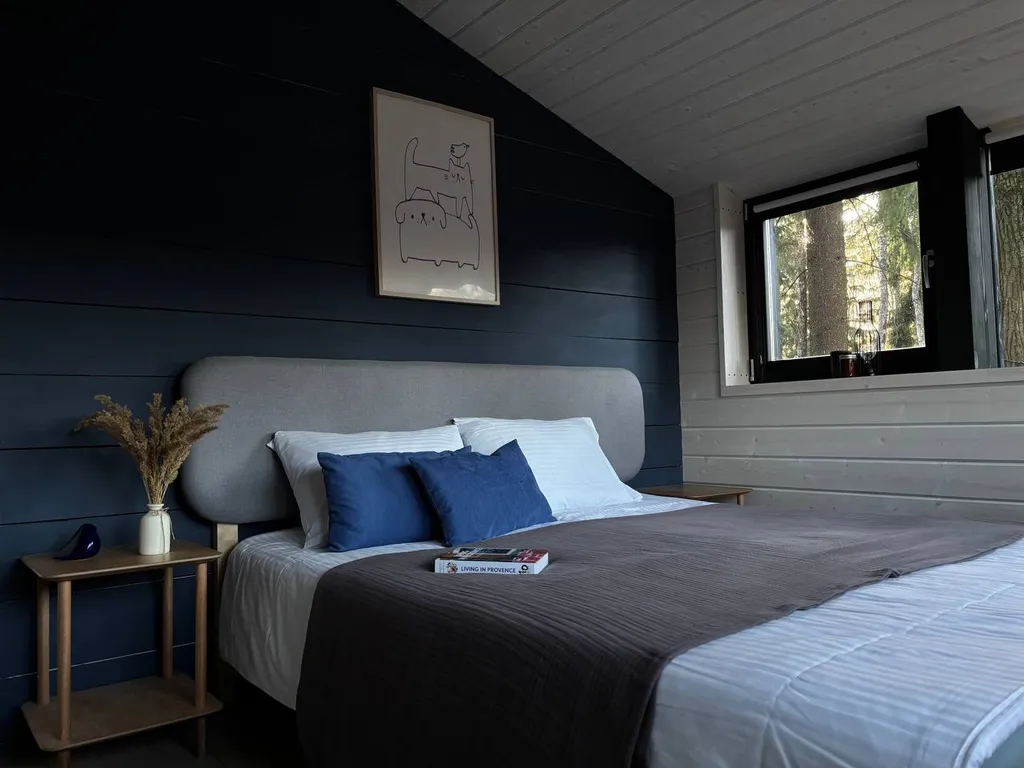 Стильный домик в лесу рядом с Икшинским водохранилищем