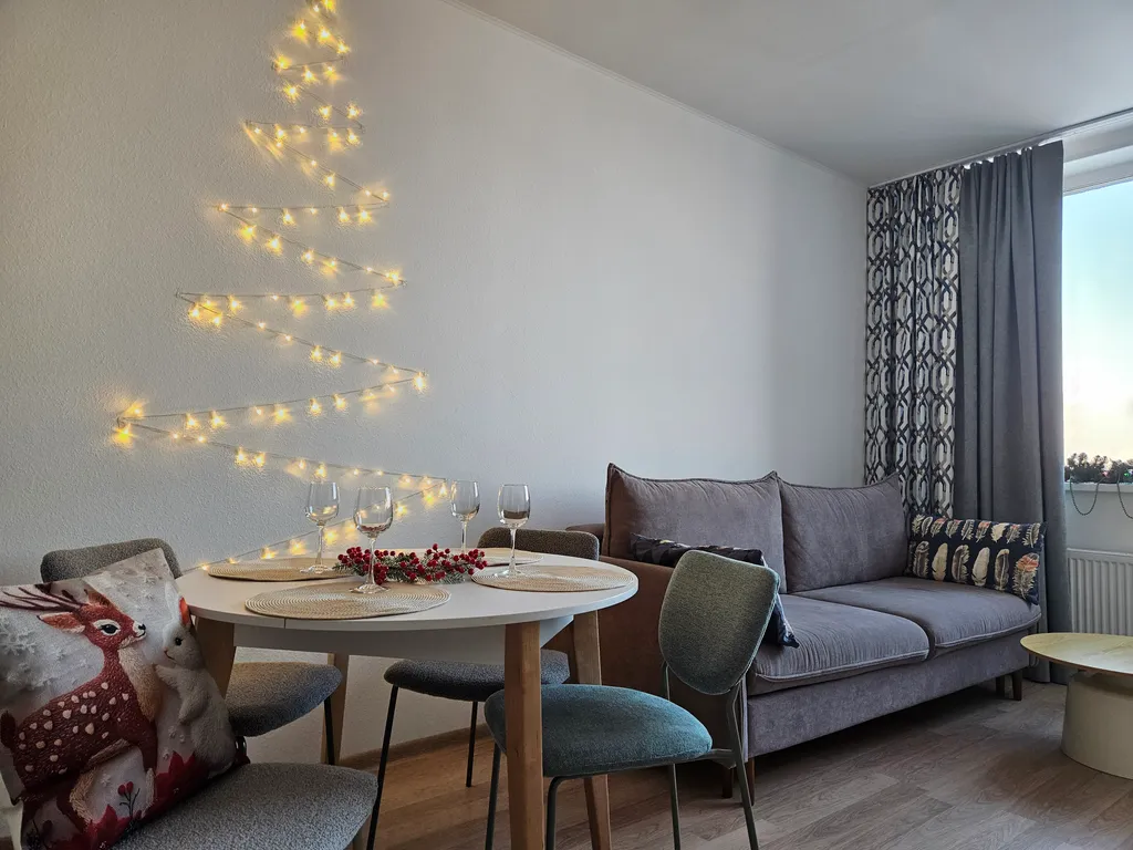 Новая квартира с 3 спальнями, видом на центр города и шикарные закаты