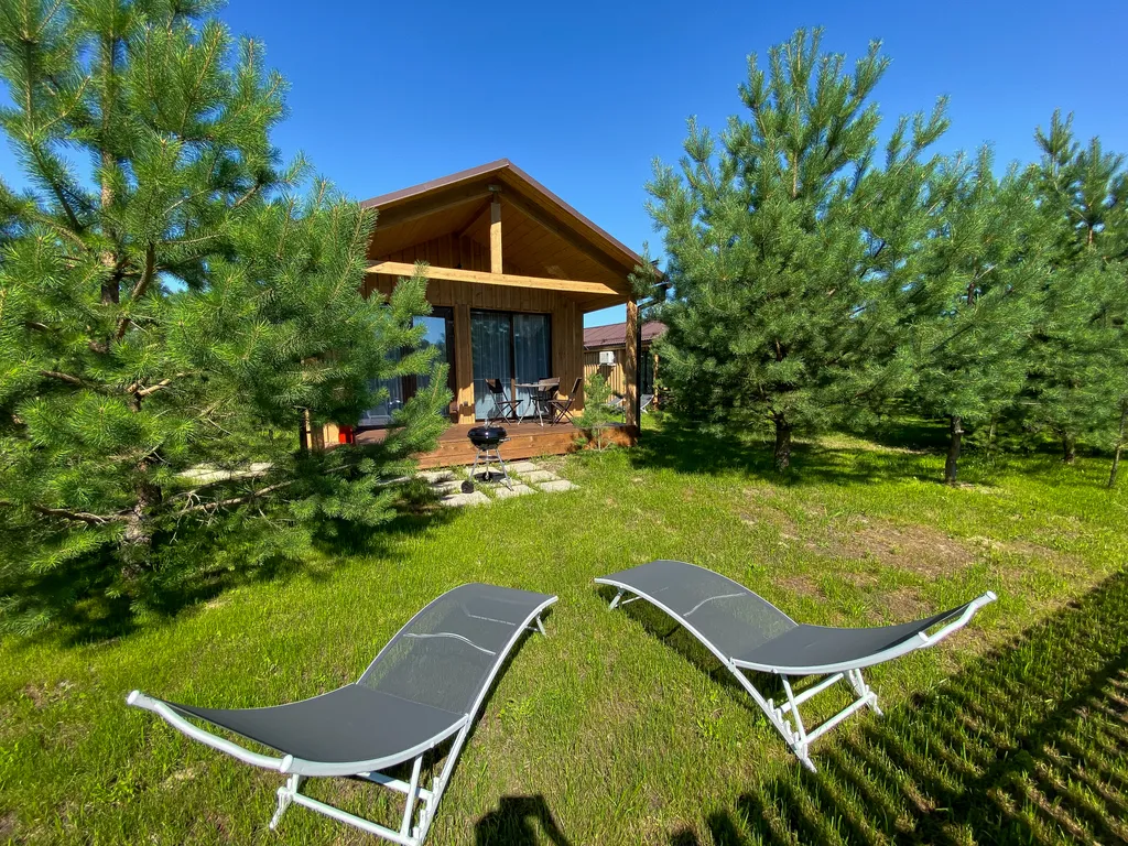 Уютный коттедж в лесу у пруда