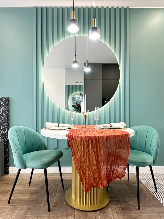 Квартира Квартира Дизайнерская студия для пары, вид на Москва-сити — Москва